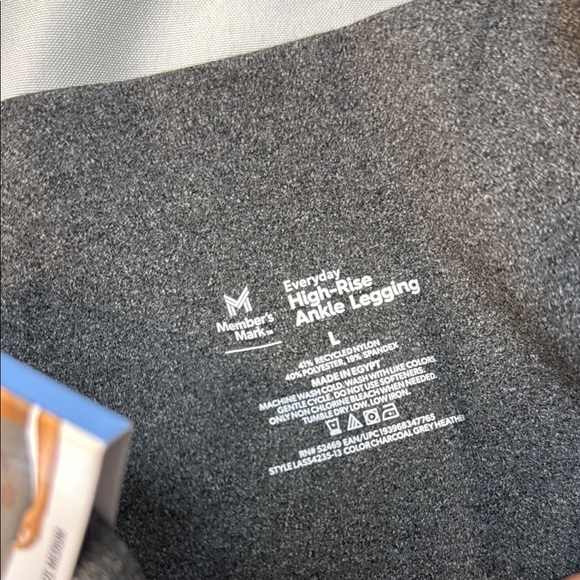 Members Mark, Women’s Gray High-Rise Ankle Leggings, Large, NWT - Picture 4 of 6